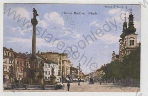  - Hradec Králové, náměstí, kolorovaná