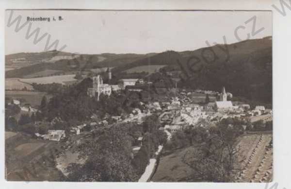  - Rožmberk (Rosenberg) - Český Krumlov, celkový pohled, hrad