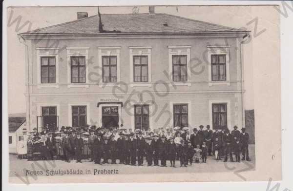  - Prohoř (Prohortz) - škola, skupinové foto, Karlovy Vary
