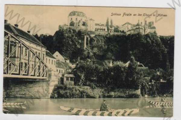  - Vranov nad Dyjí (Frain a.d. Thaya) - Znojmo, zámek, řeka, most, loď