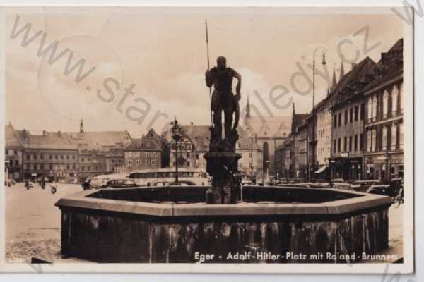  - Cheb - Eger, náměstí Adolfa Hitlera, kašna