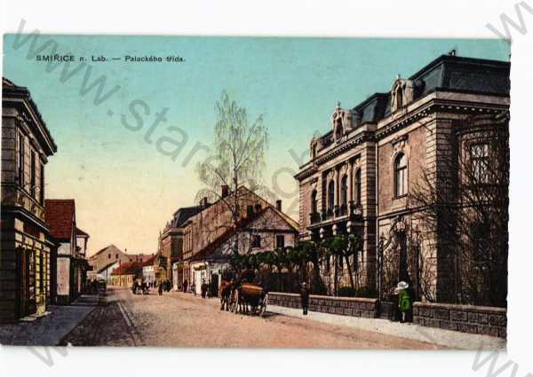  - Smiřice nad Labem, Hradec Králové, pohled ulicí, obchody