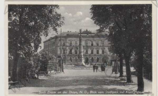  - Znojmo (Znaim), Kopalplatz, park, sloup