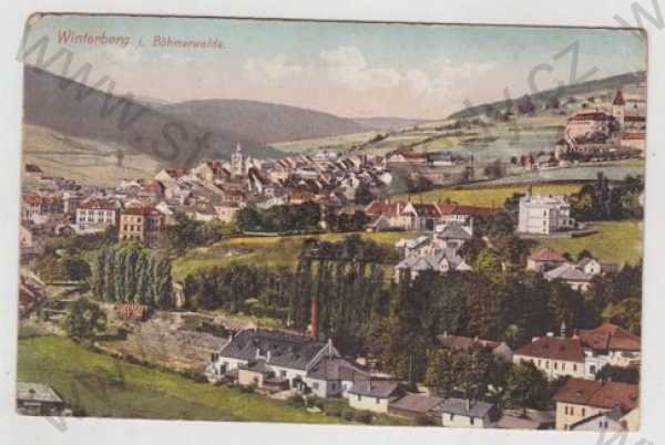  - Vimperk (Winterberg) - PRachatice, celkový pohled, kolorovaná, foto J.Seidel