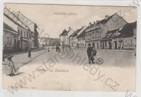  - Slavkov (Vyškov), náměstí, bicykl, DA