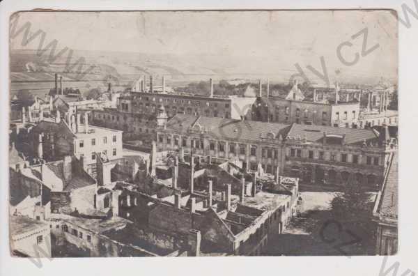  - Vyškov po požáru 1917 - ulice Školní a Nádražní