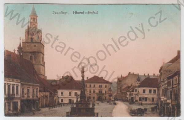  - Ivančice (Brno - venkov), náměstí, kolorovaná