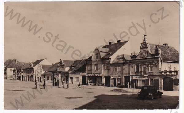  - Spálené Poříčí - náměstí, AUTO, potraviny, cukrářství