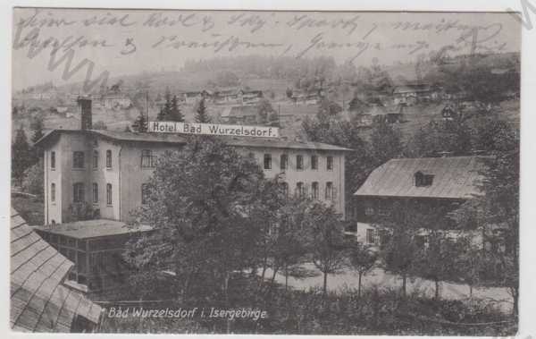  - Lázně Kořenov (Bad Wurzelsdorf) - Jablonec nad Nisou, hotel, Jizerské hory