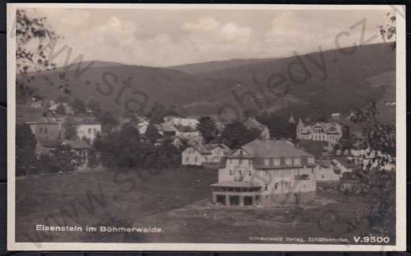  - Železná Ruda (Eisenstein), Klatovy, částečný záběr města, Foto-Fon Praha