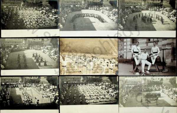  - Opava - Kreisturnfest 22. - 24 . července 1911, cvičenci, konvolut,  18 ks, DA