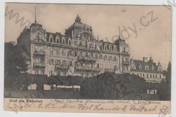  - Mariánské lázně /Marienbad) - Cheb, Hotel Weimar