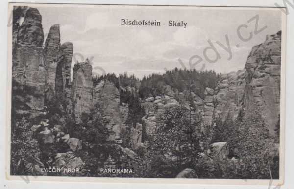  - Skály (Bischofstein) - Náchod, Eviččin hrob, panorama