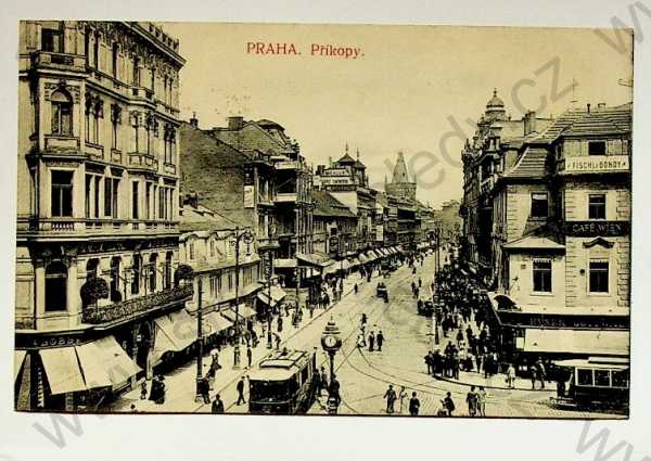  - Praha - Příkopy, obchody, TRAMVAJ
