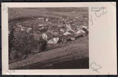  - Železná Ruda (Klatovy), Šumava, částečný záběr města, pohled na město z výšky