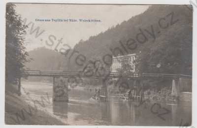  - Teplice nad Bečvou (Teplitz bei Mähr. Weisskirchen) - Přerov, řeka, most