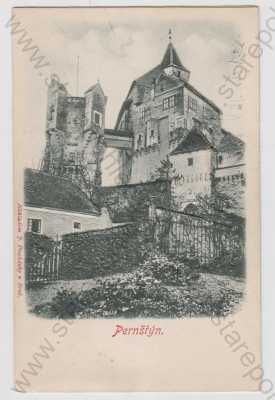  - Pernštejn (Pernštýn) - Brno venkov, hrad, plastická karta, DA