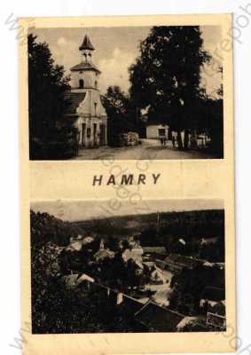  - Hamry (Plumlov), Prostějov, více záběrů, celkový pohled, kostel