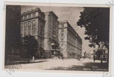  - Brno (Brünn), pohled ulicí, Landhaus, Bromografia