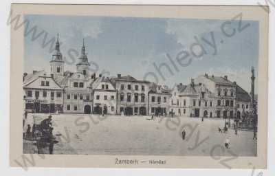  - Žamberk (Ústí nad Orlicí), náměstí, kolorovaná