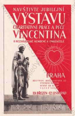  - Jubilejní výstava charitativní práce a péče Vincentina Praha Břevnov 1889-1939