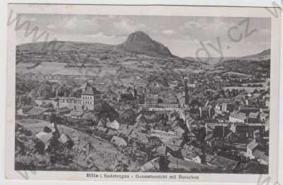  - Bílina (Bilin) - Teplice, celkový pohled, Bořeň