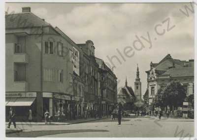  - Prostějov, Náměstí Svatopluka Čecha, obchod, reklama