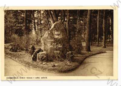  - Dobruška, Rychnov nad Kněžnou, Žižkův kámen, park