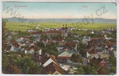  - Bohosudov (Mariaschein) - Teplice, celkový pohled, kolorovaná