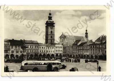  - České Budějovice, náměstí, autobus, ORBIS