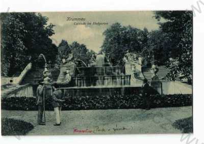  - Český Krumlov, částečný záběr města, zámecký park, foto J.Seidel, tónovaná