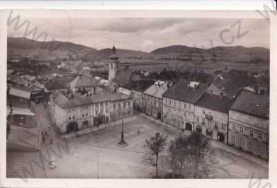  - Frenštát pod Radhoštěm Nový Jičín, náměstí, částečný záběr města, Fototypia-Vyškov