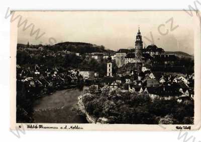  - Český Krumlov, částečný záběr města, foto J. Wolf