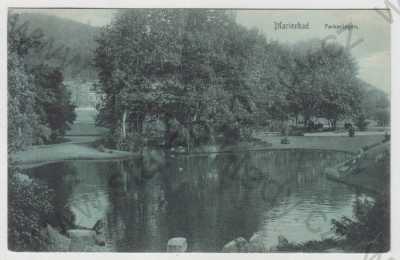  - Mariánské Lázně (Marienbad), Cheb, park (Parkanlagen), částečný záběr