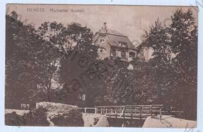  - Olomouc (Olmütz), Villa Primavesi, celkový pohled, můstek, Michaeler Ausfall