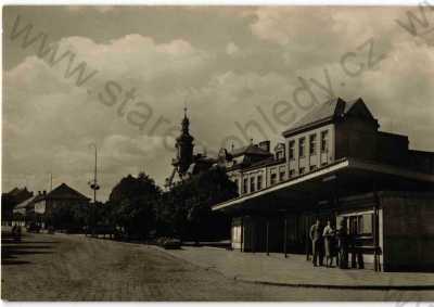  - Čelákovice, Praha-východ, částečný záběr města, ORBIS, foto M. Krob