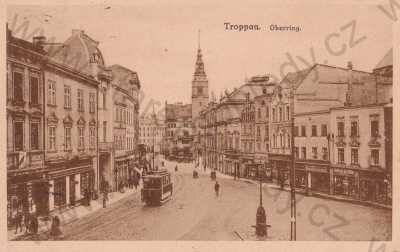  - Opava Troppau, náměstí, tramvaj