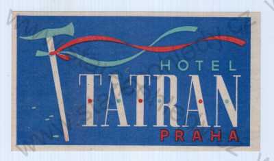  - Praha, hotel Tatran, není pohled, barevná