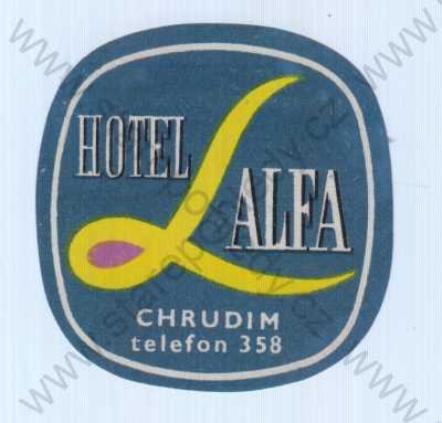  - Chrudim, hotel Alfa, barevná, není pohled