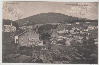  - Špindlerův Mlýn (Spindelmühle) - Trutnov, celkový pohled, Krkonoše