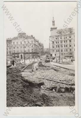  - Brno, tramvaj, koleje, trať, stavba, oprava, soukromé foto - není pohlednice