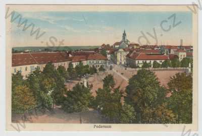  - Podbořany (Podersam) - Louny, náměstí, část města, kolorovaná