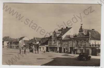  - Spálené Poříčí (Plzeň - jih), náměstí, automobil, bicykl