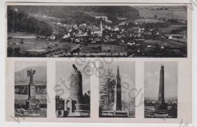  - Chlumec (Kulm) - Ústí nad Labem, více záběrů, celkový pohled, pomník