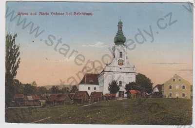  - Dolní Dvořiště - Kostel Panny Marie Sněžné (Český Krumlov), kolorovaná