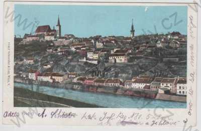  - Znojmo (Znaim), celkový pohled, kolorovaná