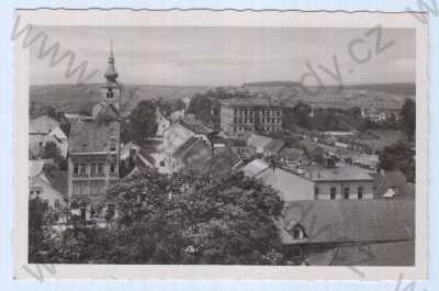  - Kamenice nad Lípou (Kamnitz a. d. L.), Pelhřimov, částečný záběr města, pohled na město z výšky, Fototypia-Vyškov