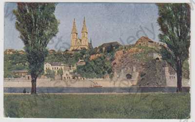  - Praha 2, Vyšehrad, řeka, tunel, kolorovaná