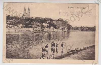  - Praha 2, Vyšehrad, tunel, řeka, loď, parník