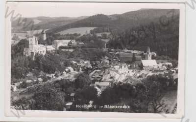  - Rožmberk (Rosenberg) - Český Krumlov, celkový pohled, Šumava, Foto Seidel